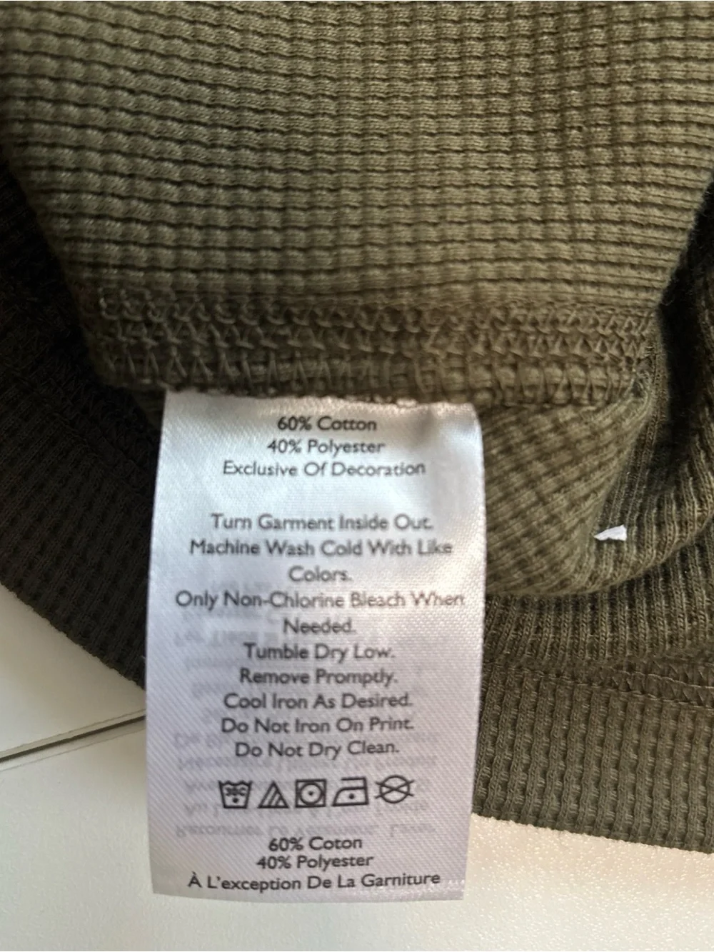 NWT Eddie Bauer Men's Thermal Mock Neck Pullover long sleeve Army Green size-S